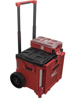 Milwaukee packout rolling drawer and packout compact organizer