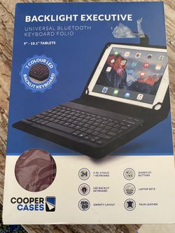 Cooper Infinite Executive Keyboard Case for 9”-10.1” tablet iPads