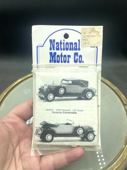 HO National Motor Co #005 1929 Packard Roadster Coupe Pewter Metal Kit