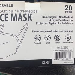 Kn95 White 20 Pk Face masks