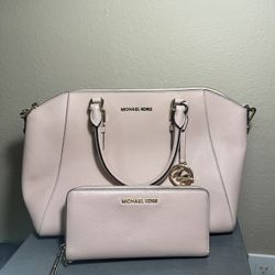 Michael Kors Purse & Wallet (Pink Blush) 