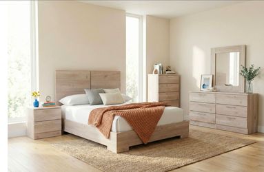 5 PC BEDROOM SET NEW IN BOX (MATTRESS SOLD SEPARATELY)