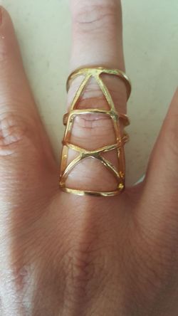 Ring ..gold plated ... not real gold