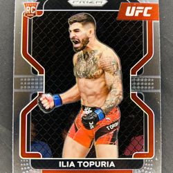 2022 Panini UFC Prizm Ilia Topuria RC Base Rookie Card #115 Featherweight 