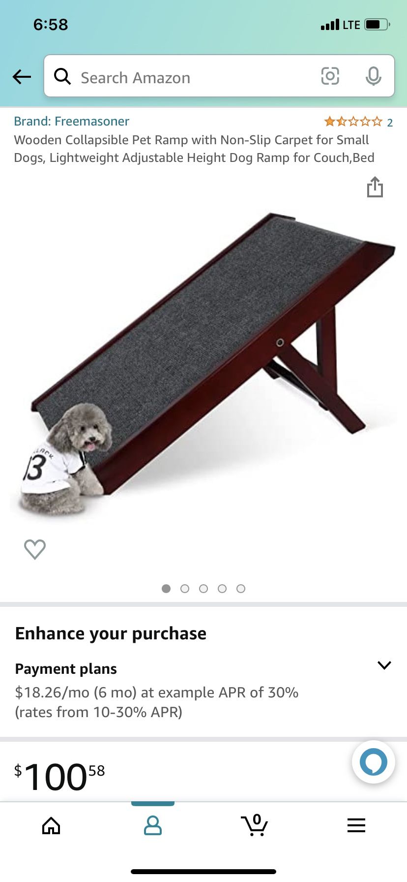 Pet Ramp To Get On Couch Or Bed