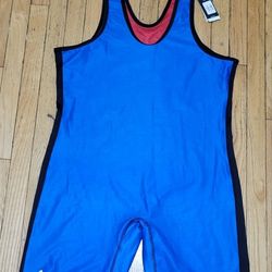Adidas Reversible Wrestling Singlet Blue/Red AEROREADY XXL