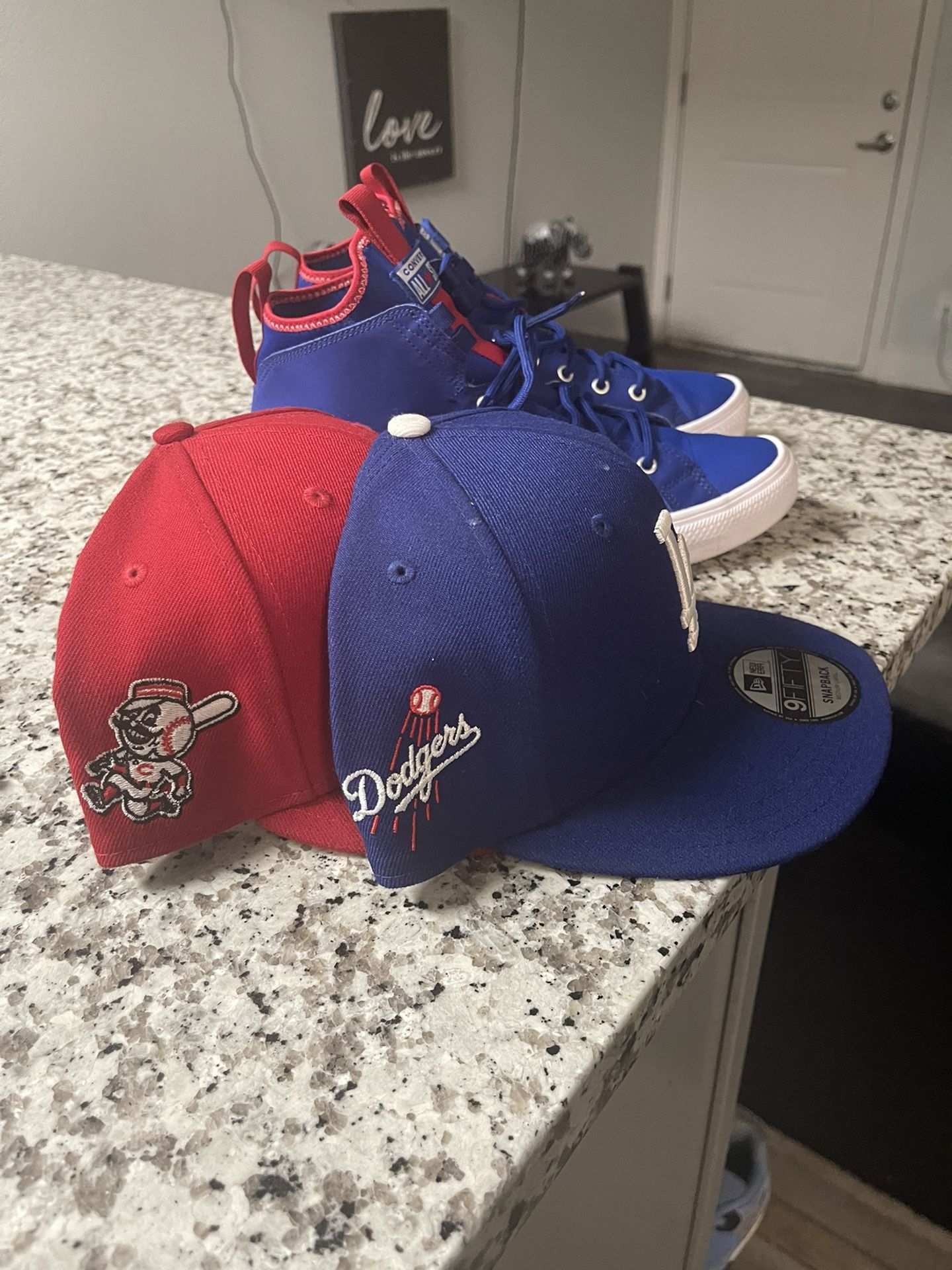 Hats And Converse Combo Good Condition