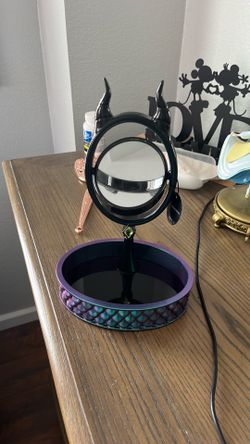 Disney maleficent mirror with tray