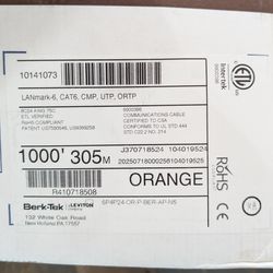 Cat6 cable (plenum rated)