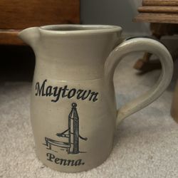 Maytown Pa  Pottery Pitcher