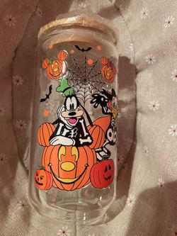 Halloween glass cup
