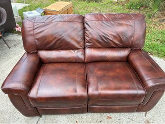 Real leather 2 person and 3 person recliners