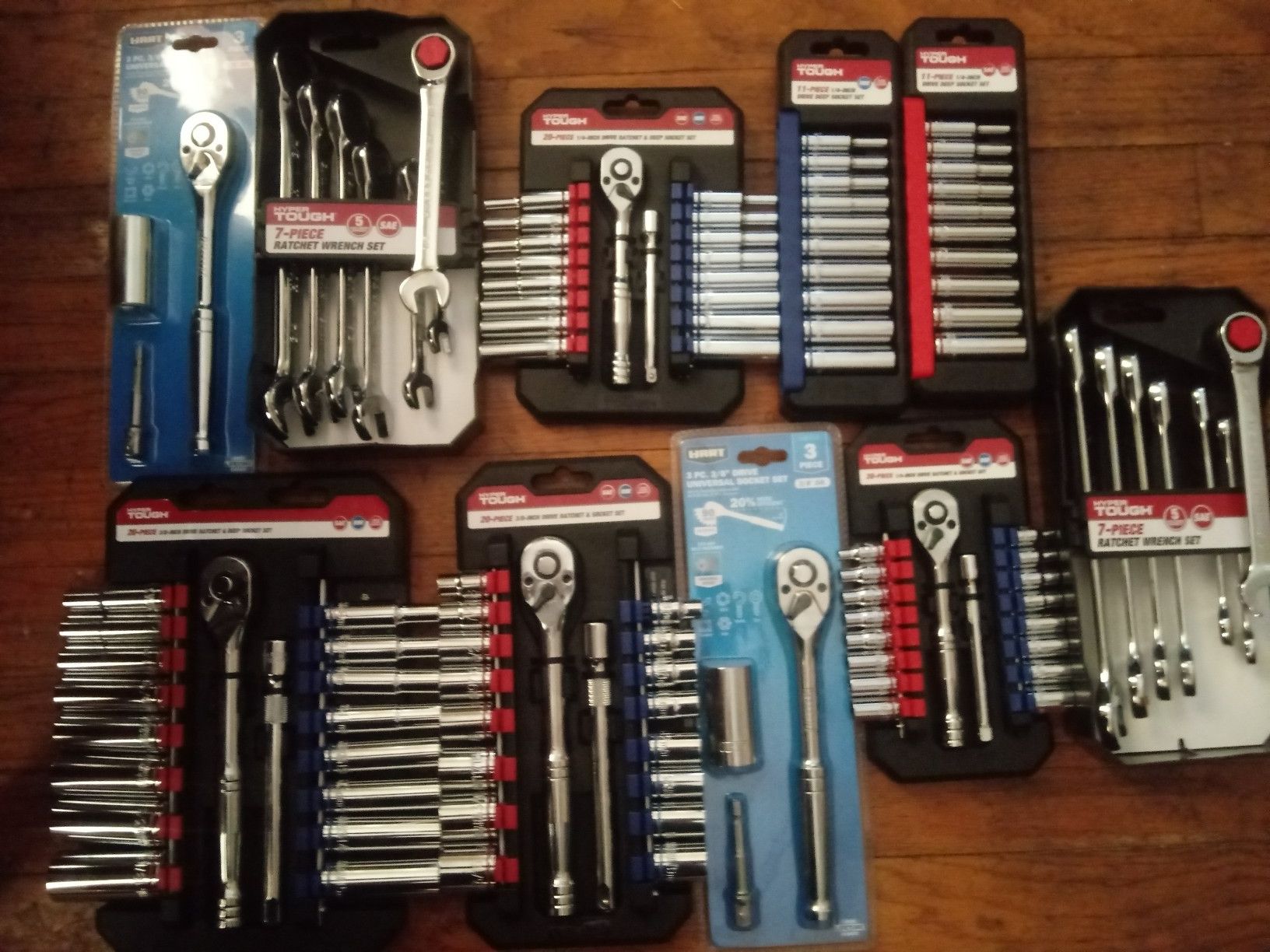 These are brand new Hyper tough and Hart hand tools both have lifetime