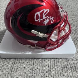 Calen Bullock Signed Autograph Houston Texans Alt Mini Helmet (Metabilia Coa)