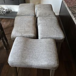 Gray Top Bar Stools