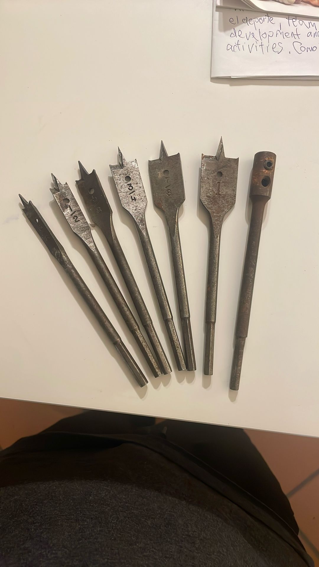 spade drill bits