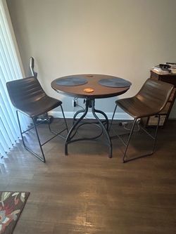High Table with two chairs