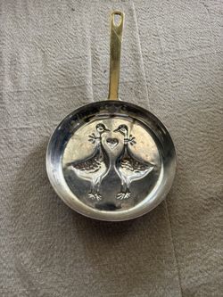 Duck Couple Copper Frying Pan 