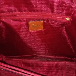Cartier vintage leather handbag