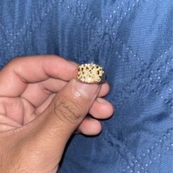 14k Gold Nugget Ring