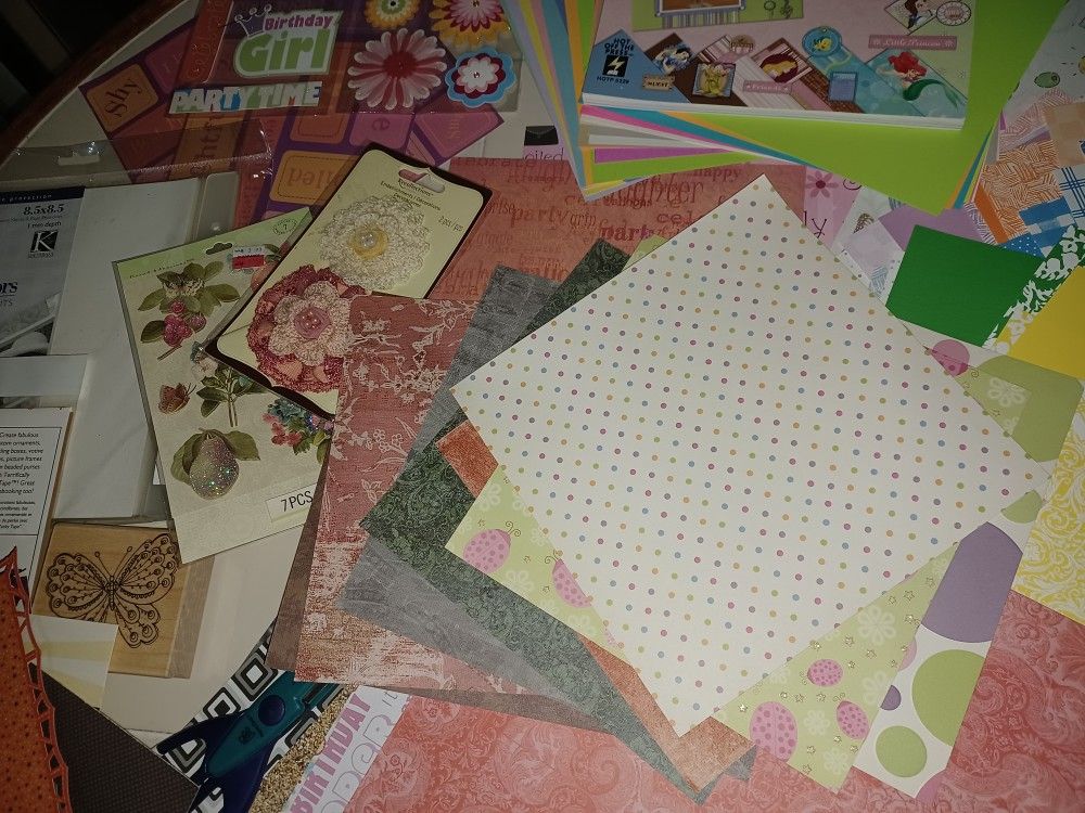 Scrapbooking Stuff In Container