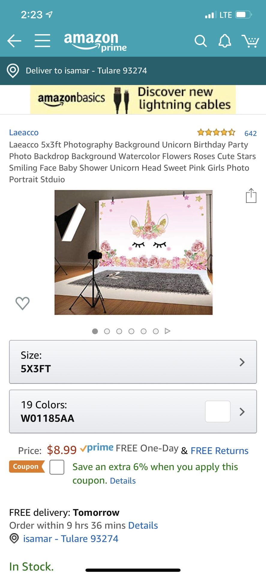Unicorn party stuff