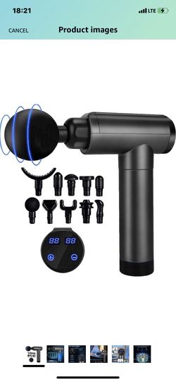 Muscle Massage Gun, Portable Handheld Percussion Massager Gun with 6 Massage Heads,Aerlang Massage Gun Deep Tissue with 20 Speeds LCD Screen and Carry