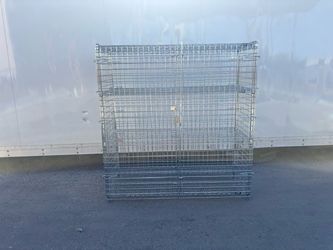 Uline Wire Security Cage 60x24x63" with lock & key