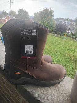 Brand new 11.5 ariat slide slip on work boots