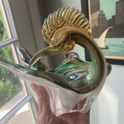 Murano Like Glass Swan