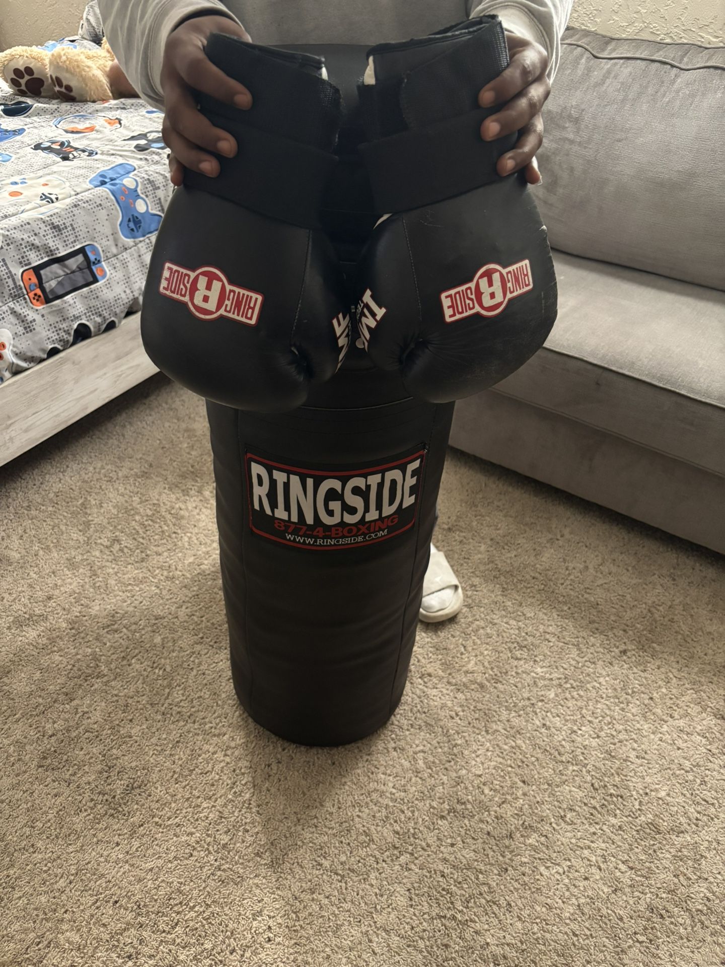 New Boxing Bag/ Gloves