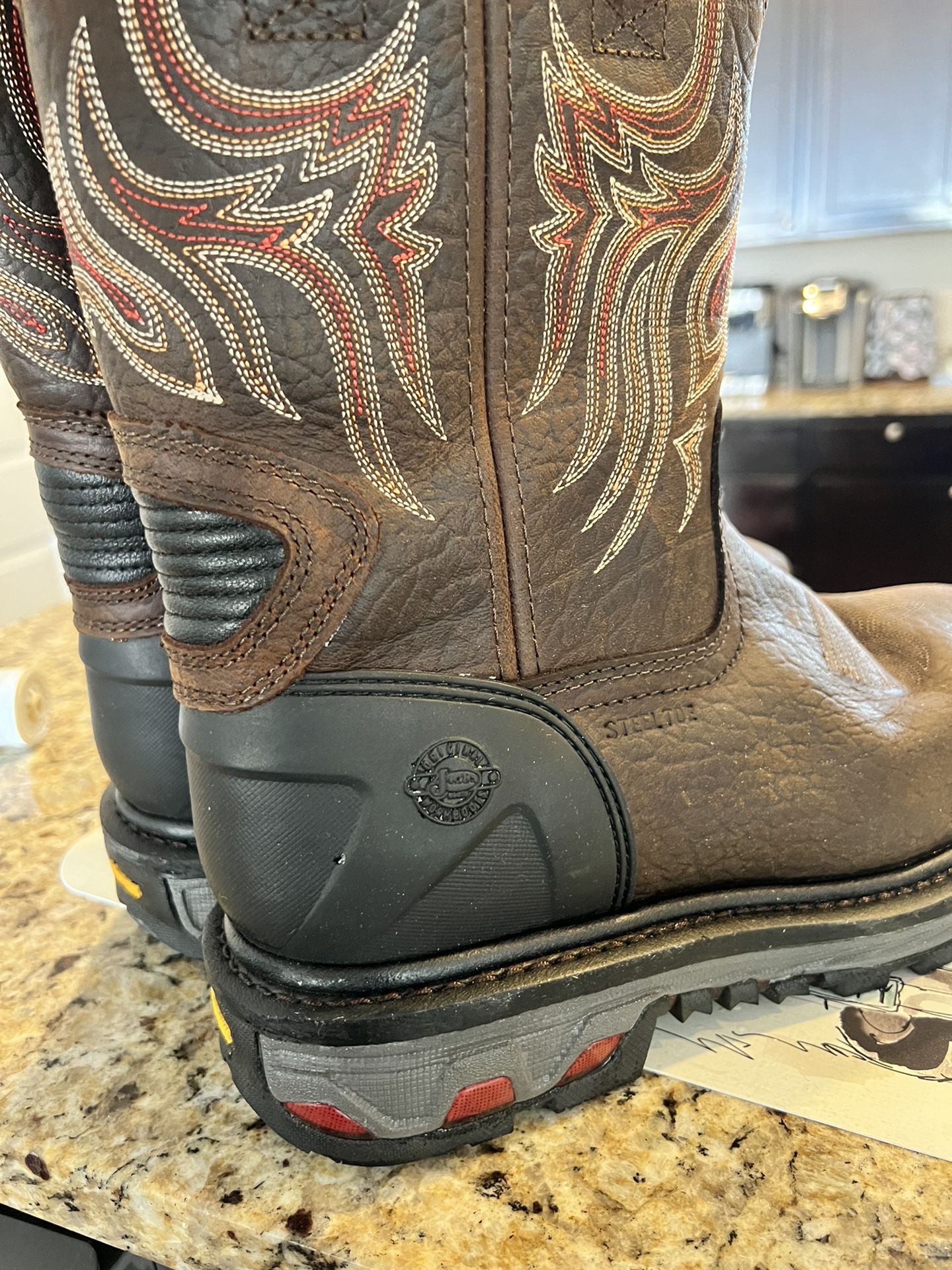 Justin Vibram Steeltoe Work Boots 11.5 NEW!!