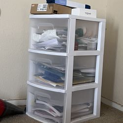 3 Stackable Drawers Plastic