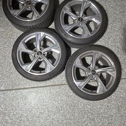 Audi wheels and Michelin tires