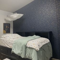 Solid Wood Two Twin Bed