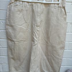 Cambridge Dry Goods NWT Parchment Denim Skirt Size 10