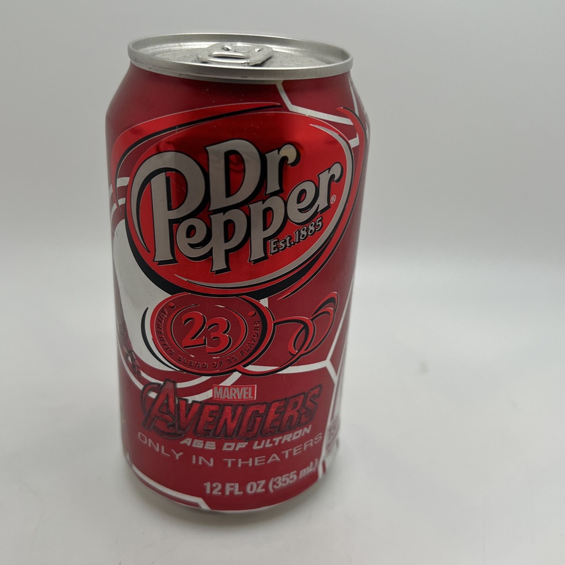 Limited Edition Iron Man Full Can Dr Pepper Marvel 2015