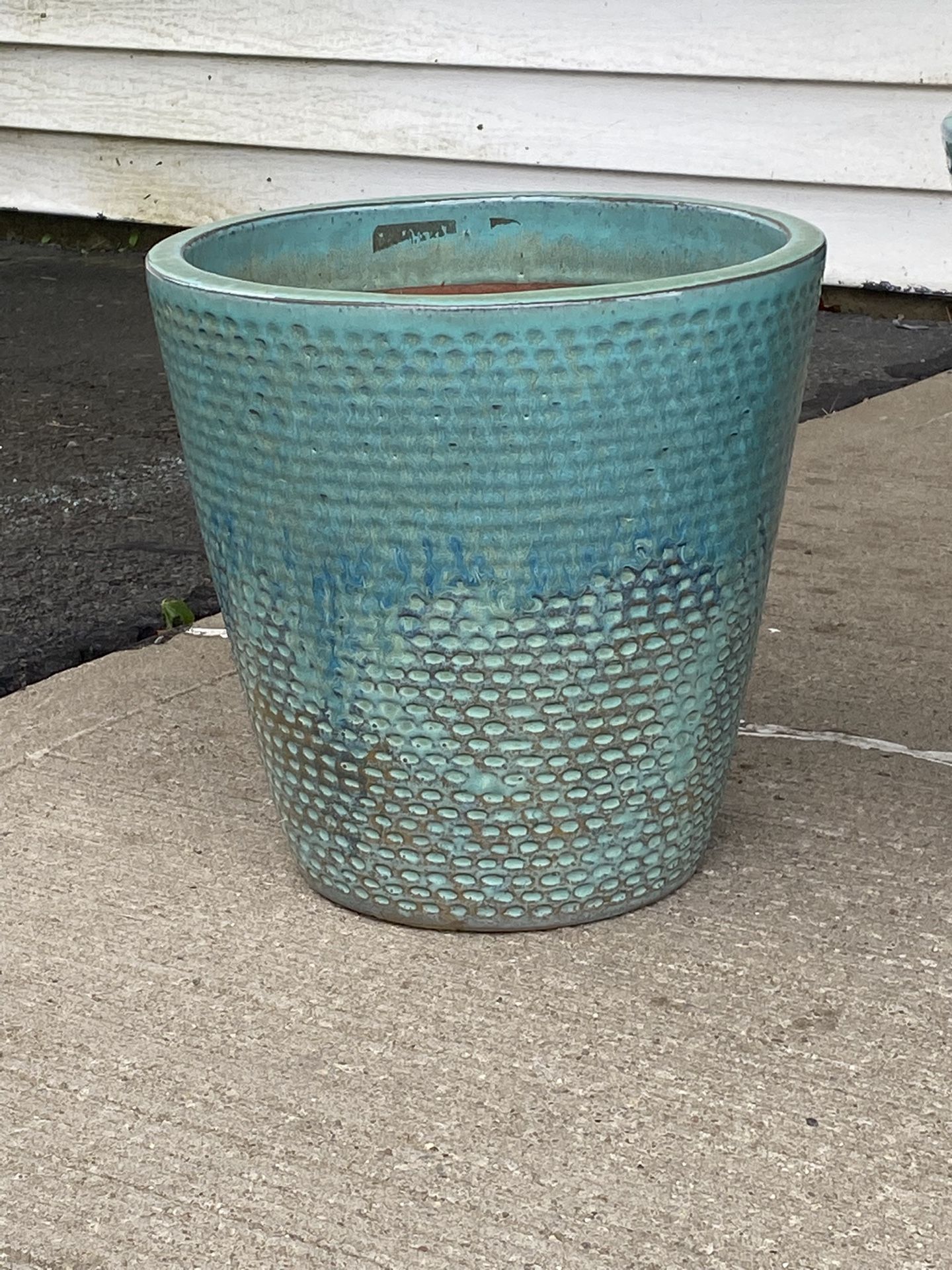Ceramic teal Planter