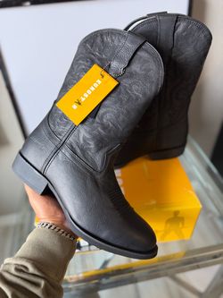 Eurostar Black Western Cowboy Boots