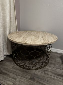 Travertine Coffee Table –