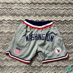 Men's Washington Black Senators Rings & Crwns Mesh Shorts