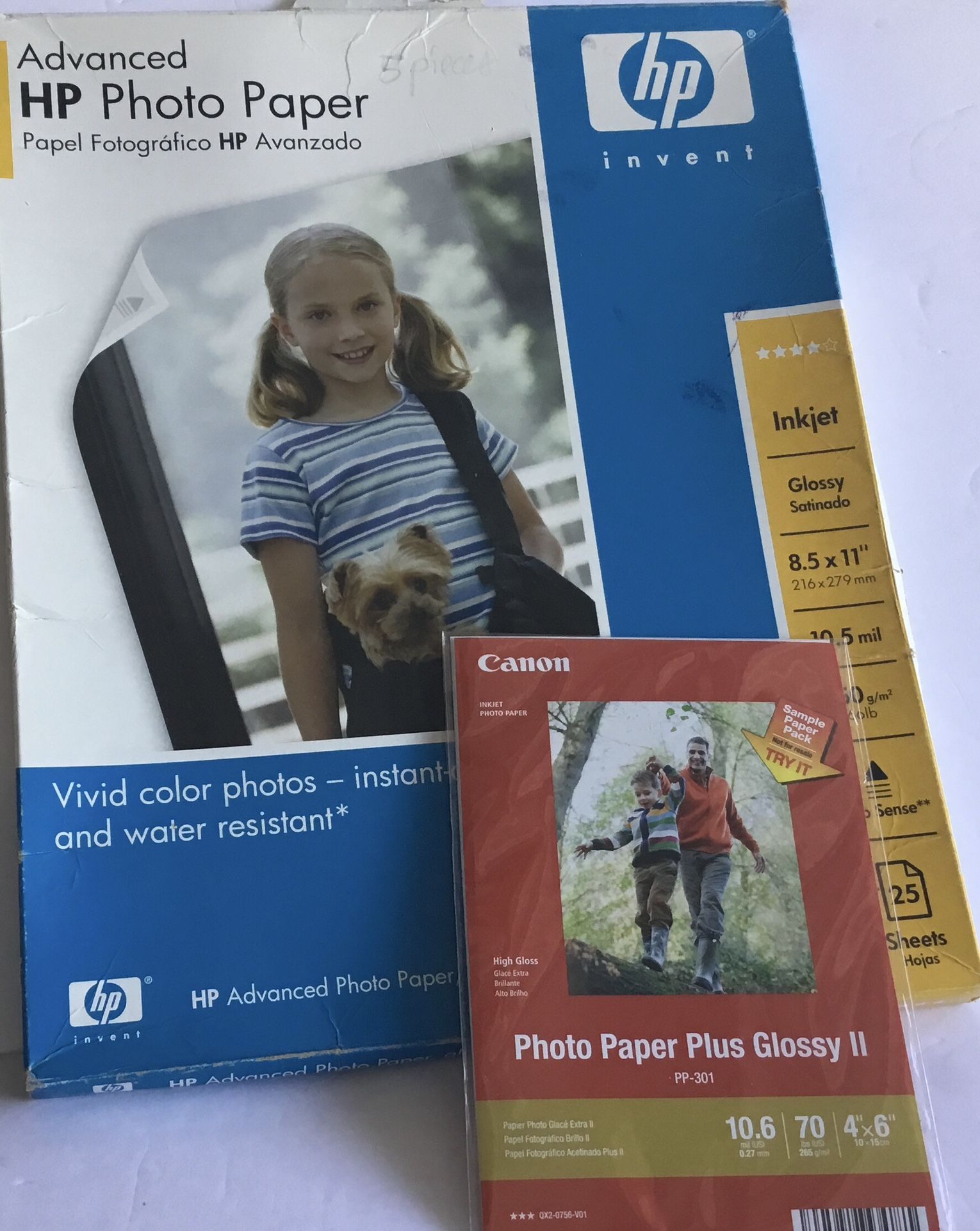 HP Inkjet Photo Paper. Large And Small Packs. New