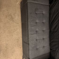 Grey Bench Storage