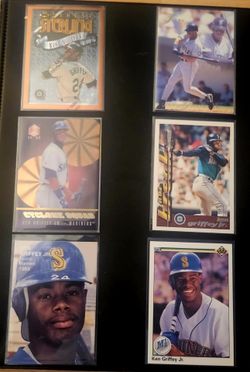 1990's Ken Griffey Jr 6 card lot