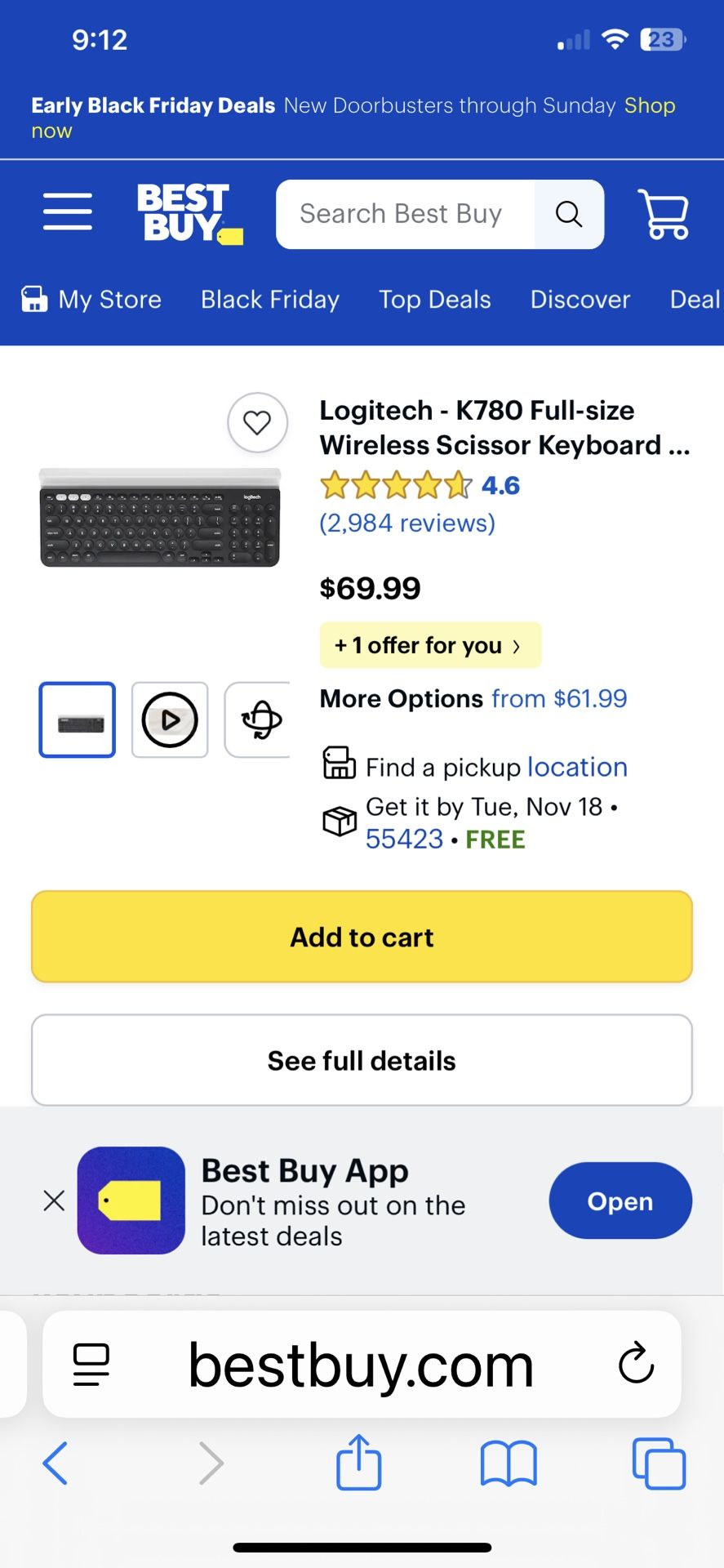 Wireless K780 Logitech Keyboard