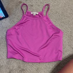 Magenta halter tank size medium 