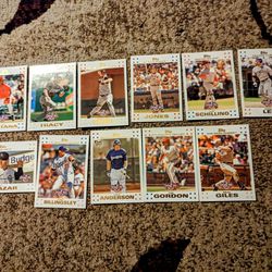 Collection Of Baseball Trading Cards 