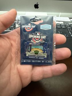 Dodgers Opening Day and World Series pins