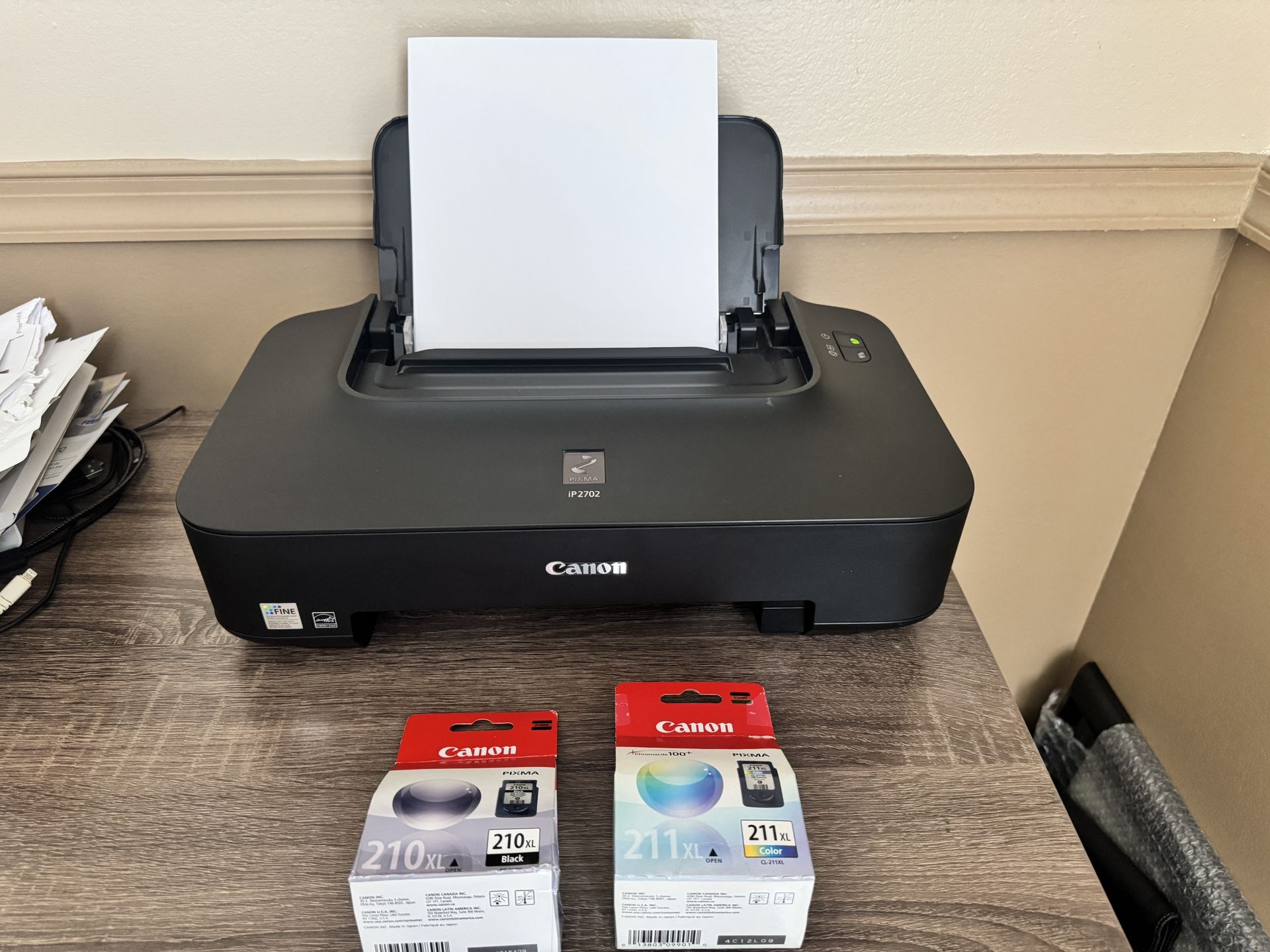 Premium Canon Pixma Inkjet Photo Printer with 2 new ink Cartridges + New Photo Paper