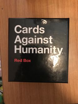 Cards against humanity (red box)